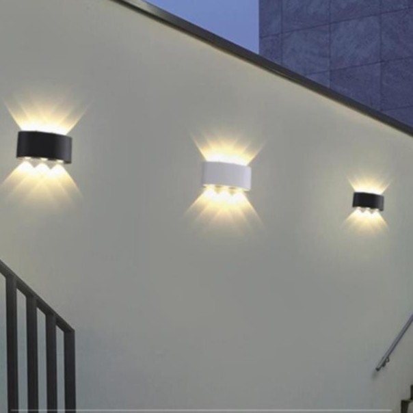 Đèn gắn treo tường hai đầu 6 tia trang trí decor phòng khách phòng ngủ hành lang ngoài trời