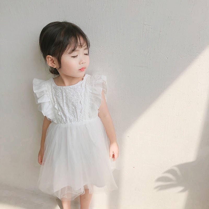 Đầm Công Chúa Phối Ren Xinh Xắn Cho Bé Gái Dự Tiệc