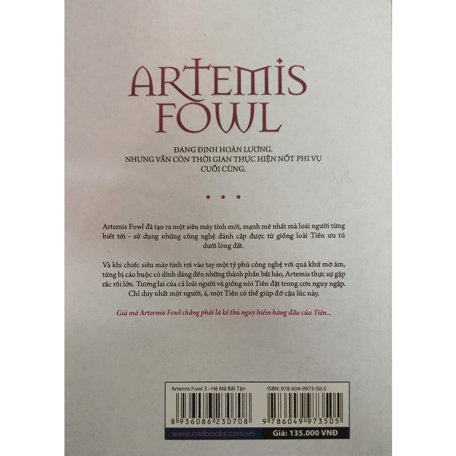 Sách - Artemis Fowl Hệ Mật Mã Bất Tận