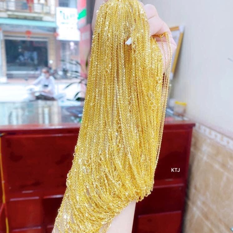 Dây chuyền nữ, dây bản nhỏ cao cấp có giấy của tiệm
