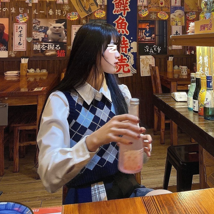 Áo Dệt Kim Cho Nữ Không Tay Cổ Chữ V Phong Cách Retro