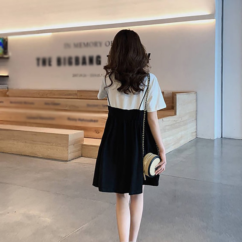 Đầm nữ ngắn tay kiểu dáng Hàn Quốc