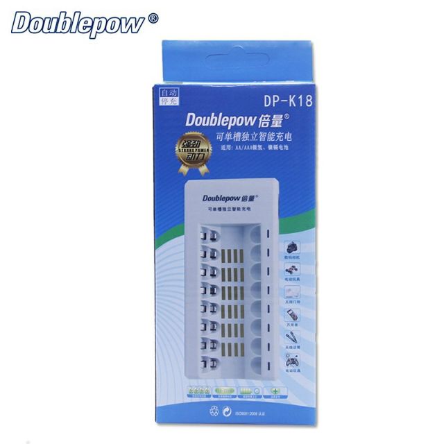 Bộ sạc nhanh thông minh đa năng 8 cổng sạc pin tiểu AA/AAA Doublepow DP - K18. Tự ngắt khi đầy pin