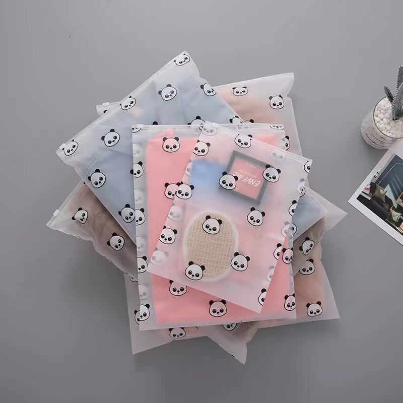 Frosted zipper bag underwear clothing packaging plastic ziplock bag