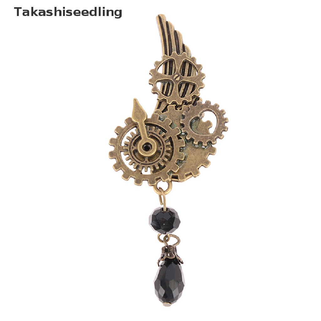 Ghim cài áo hình cánh bánh răng phong cách punk gothic cổ điển thời trang cho nam và nữ