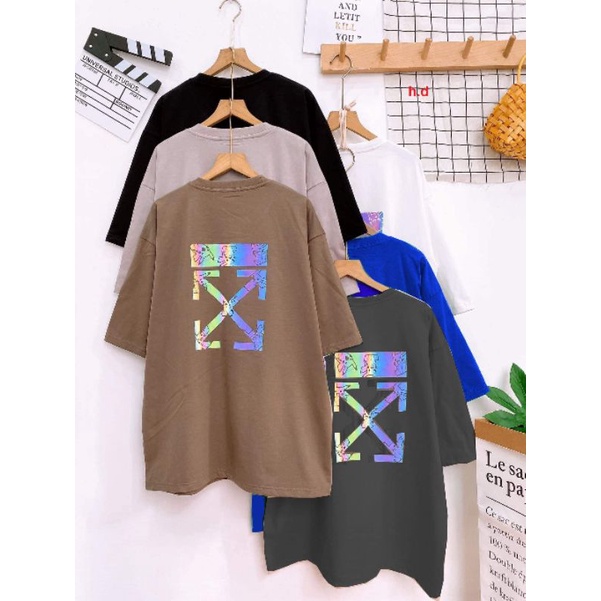 Áo thun Gấu White off phản quang Tay Lỡ Dáng Rộng Việt NamUnisex chất cotton mịn mềm