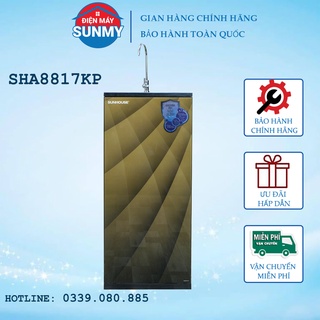 Máy lọc nước khử phèn ro 9 lõi sunhouse sha8817kp, máy lọc nước sunhouse sha8817kp - hàng trưng bày bảo hành chính hãng
