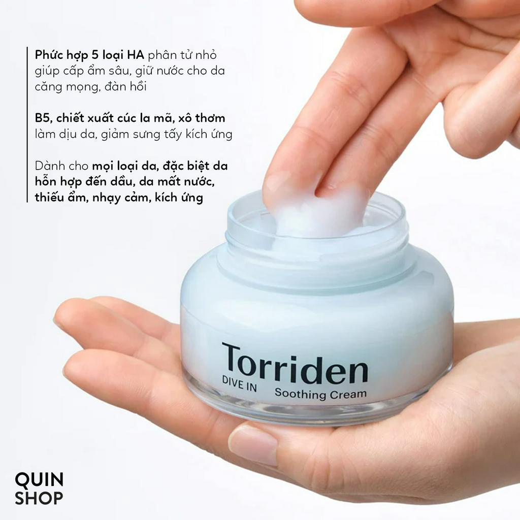 Kem Dưỡng Cấp Ẩm, Làm Dịu Da Torriden Dive-in Cream, Soothing Cream