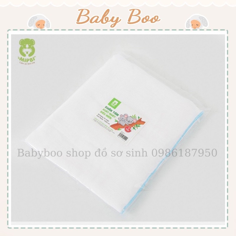 Khăn xô tắm Mipbi 6 lớp 75x85cm [ babyboo]