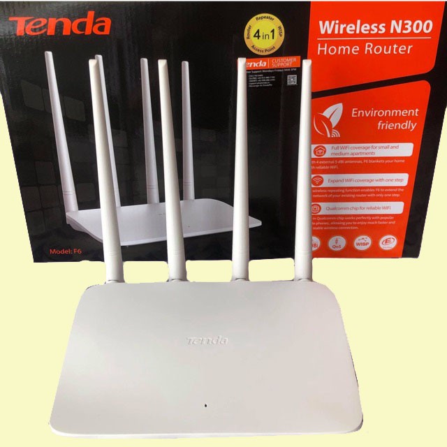 Bộ Phát Wifi 4 Râu Tenda F6 Chuẩn 300Mbps 4 Râu. Chính Hãng