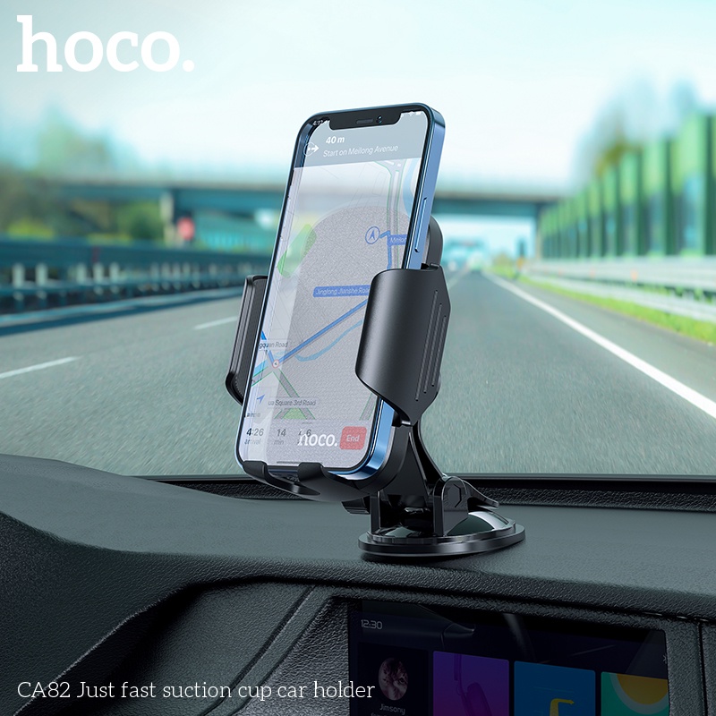 Giá Đỡ Điện Thoại Hoco CA82 Xoay 360 Độ Gắn Kính Chắn Gió Xe Hơi Tiện Dụng