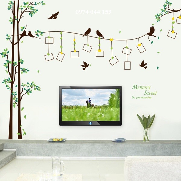 Decal dán tường cây kỷ niệm