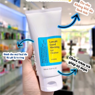 Sữa rửa mặt Cosrx Low Ph Good Morning Gel Cleaner