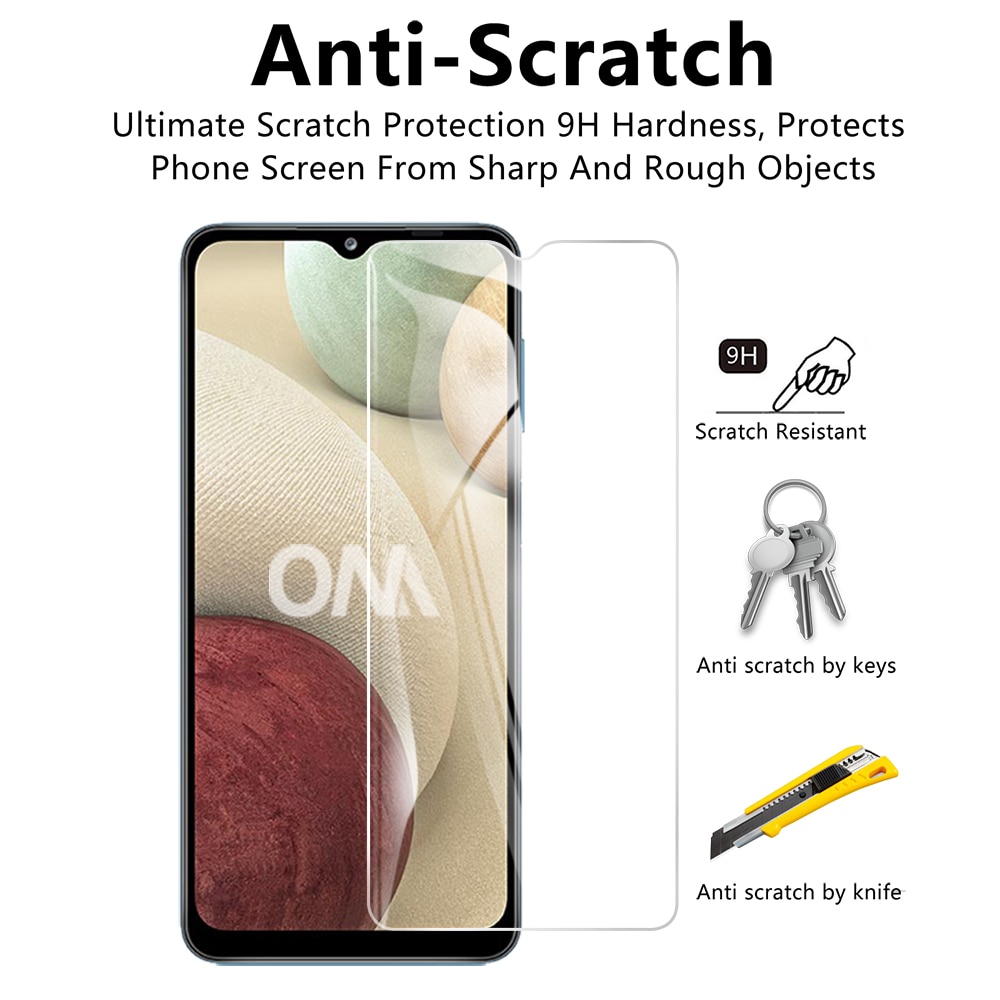 Miếng Dán Kính Cường Lực Cho Samsung Galaxy A12, Dán Màn Hình Samsung, Bảo Vệ Màn Hình, Tránh Các Vết Xước Cho Màn Hình