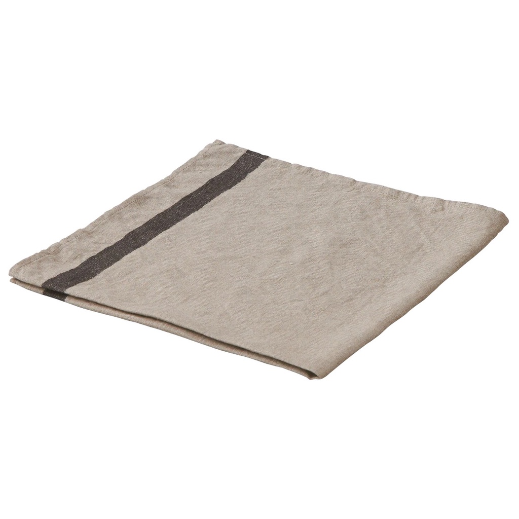 Muji Khăn Nhà Bếp Vải Linen Sọc