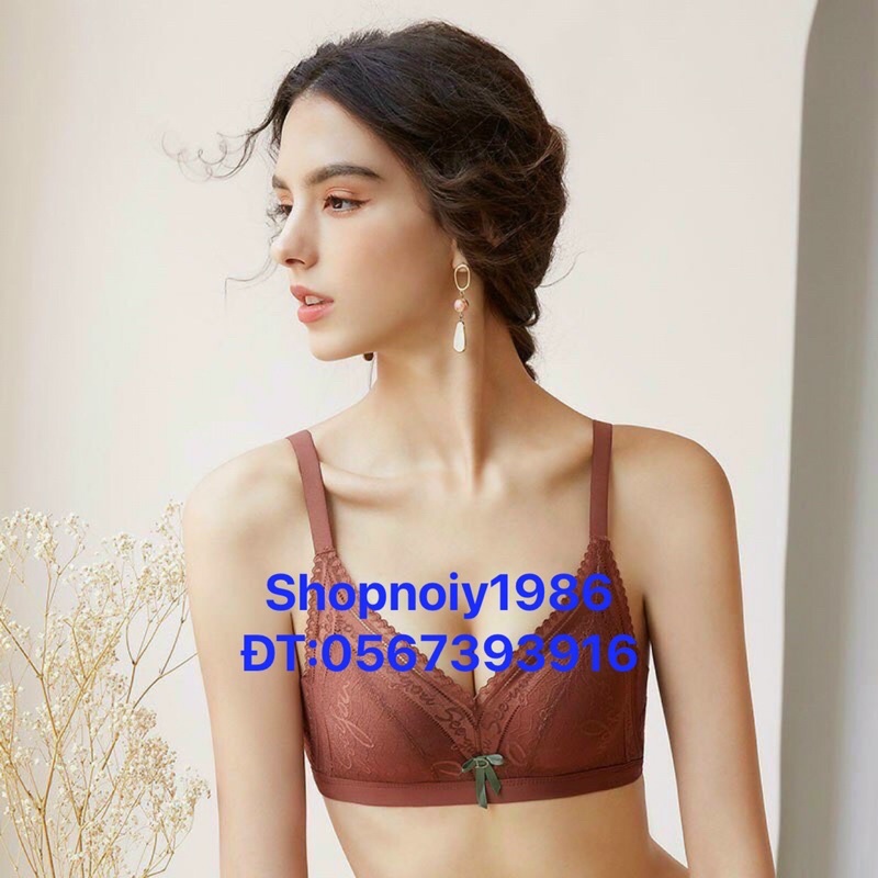 Áo lót, áo ngực ren lụa cao cấp không gọng, mút hơi siêu mềm nâng 4cm định hình tôn vòng 1 gợi cảm