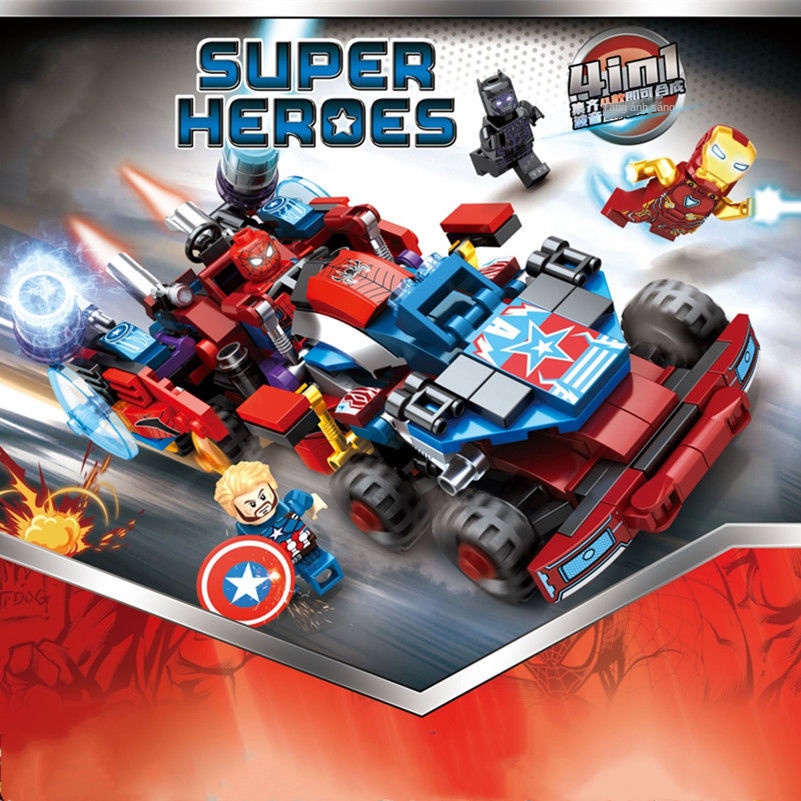 ┇Tương thích với Lego Avengers Iron Man Mecha Robot lắp ráp Khối xây dựng Đồ chơi trẻ em
