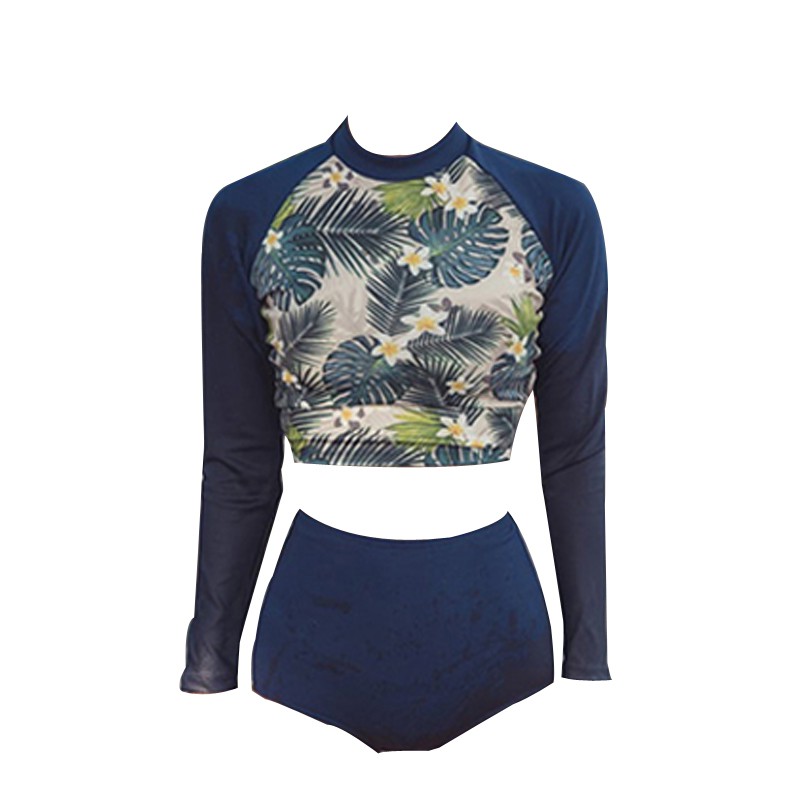 Đồ bơi nữ che bụng 2021 mới dài tay, Bikini nữ phong cách thể thao Hàn Quốc chất liệu co giãn thoải mái BIGBUNNY | BigBuy360 - bigbuy360.vn