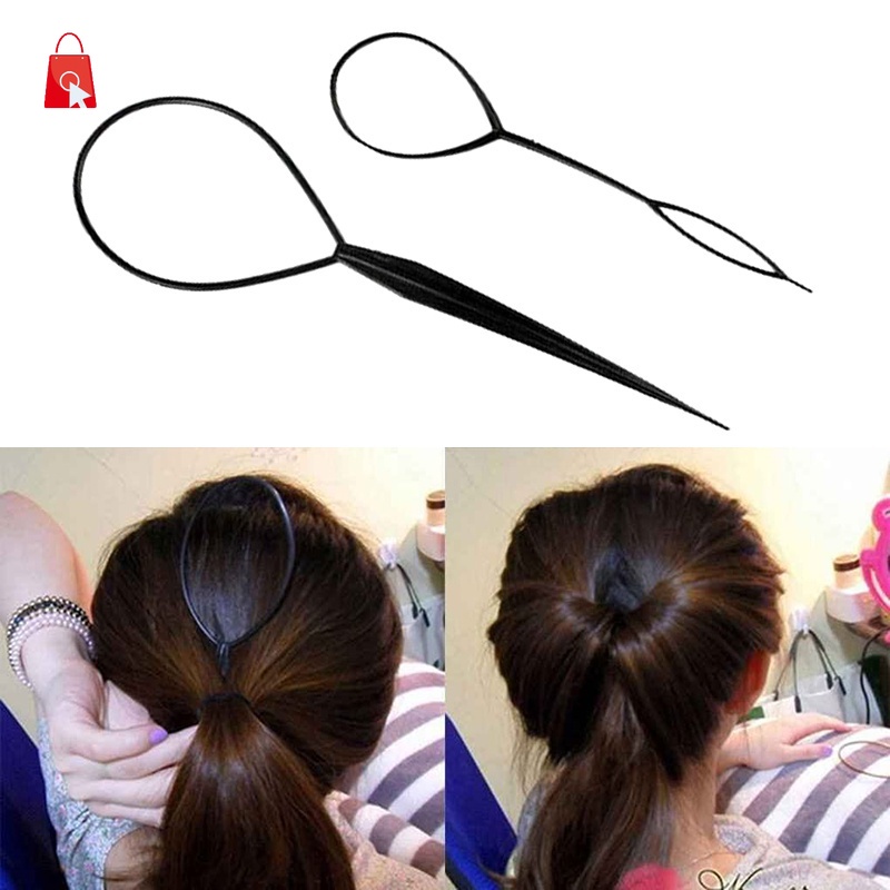 Dụng Cụ Tạo Kiểu Tóc Đuôi Ngựa Màu Đen JP1