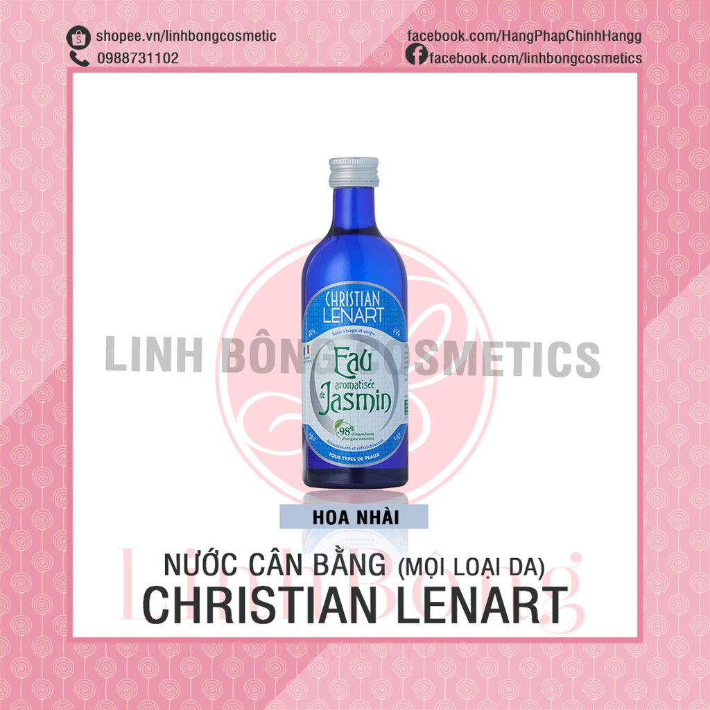 NƯỚC CÂN BẰNG DA TONER CHRISTIAN LENART HỮU CƠ NỘI ĐỊA PHÁP CHO CÁC LOẠI DA