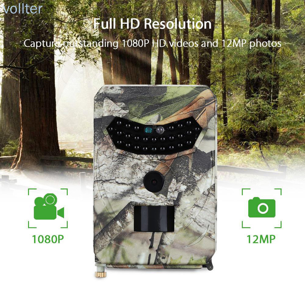 VOLL Trail Hunting Camera Wide Angle Outdoor Waterproof Camera 26pcs 940nm IR LED Photo Traps Night View Cameras