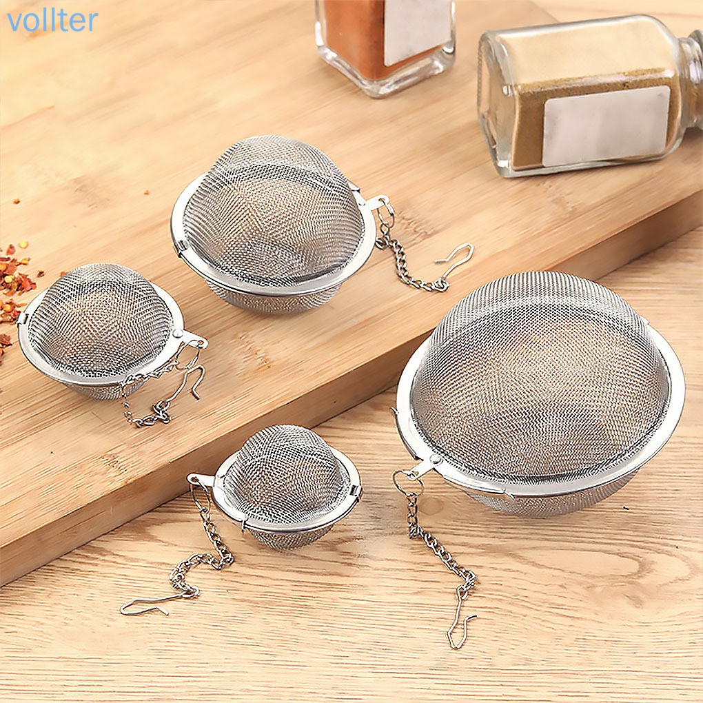 Bộ Lưới Lọc Trà Bằng Thép Không Gỉ Tiện Lợi