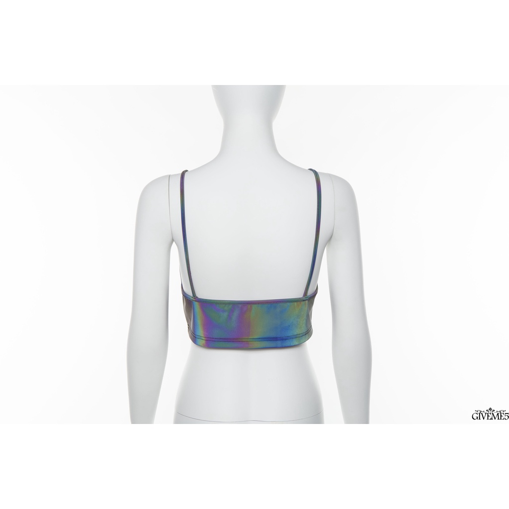 Áo croptop hai dây cổ v họa tiết nhiều màu sắc thời trang quyến rũ cho nữ