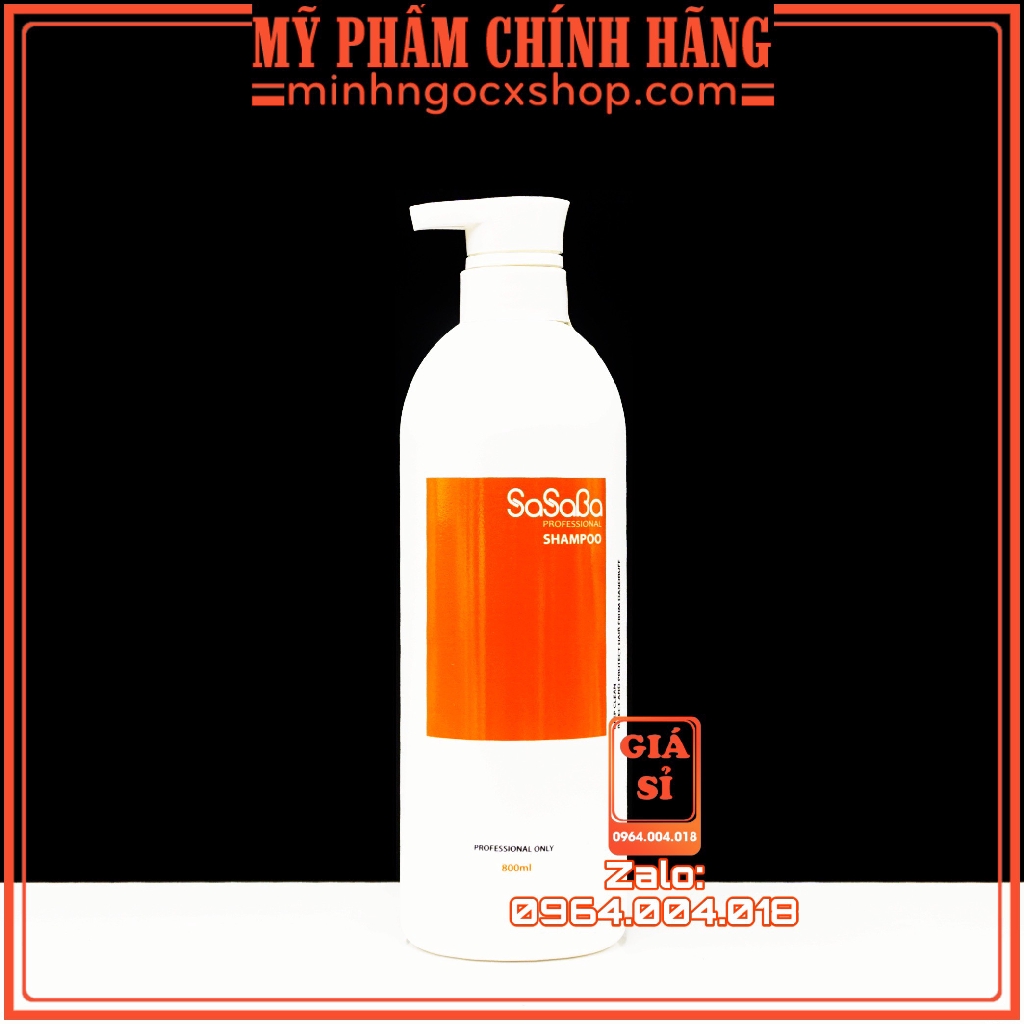 [Lẻ Gội Hoặc Xả] Dầu Gội Dầu Xả Hoàn Hình Sasaba Plus 500ML Mẫu Mới 2019