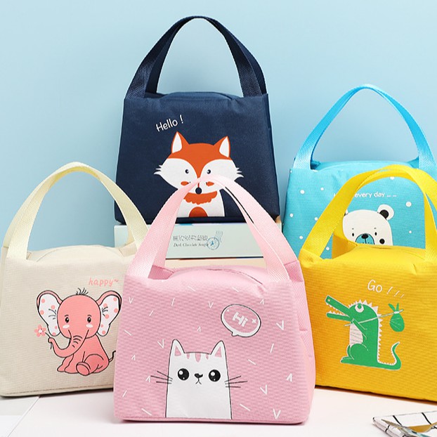 &lt;Video Review&gt; Túi Đựng Hộp Cơm Văn Phòng Ăn Trưa Giữ Nhiệt Quai Xách Có Thể Gấp Gọn Có Lớp Bóng Bạc Dễ Vệ Sin U156