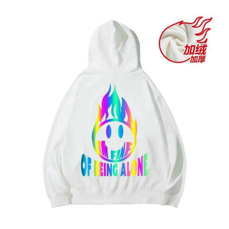 Áo khoác Hoodie Nam, Hoodie Basic Unisex Nỉ From Rộng NÓN 2 LỚP PHẢN QUANG 7 MÀU