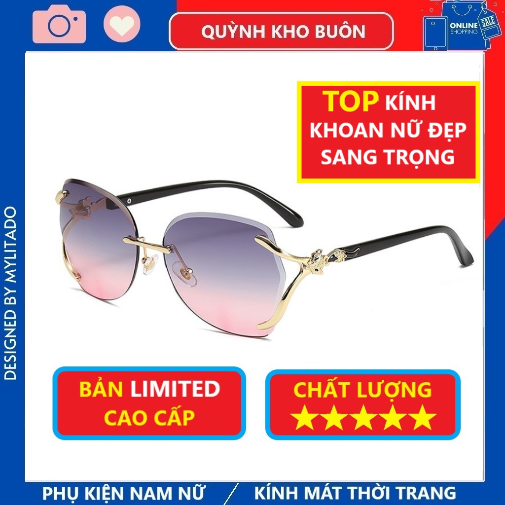 Kính mát nữ Hàn Quốc Đẹp - Sang Chảnh chống UV400 , đi ngày đi đêm màu sắc thời trang 1886
