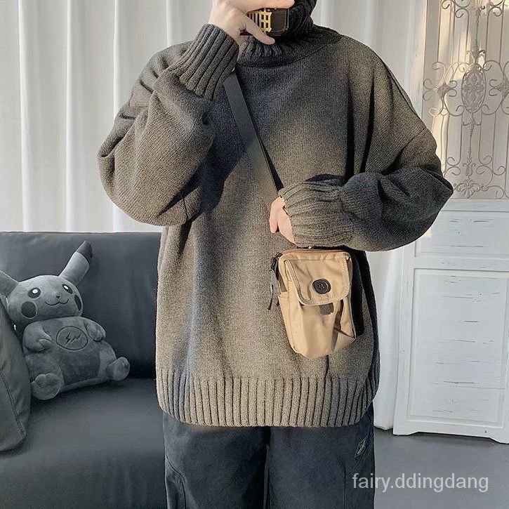 Áo len cổ lọ dáng rộng thời trang nam Hàn Quốc dễ phối đồ | BigBuy360 - bigbuy360.vn