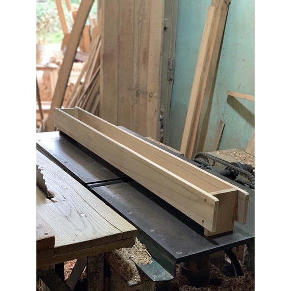 Chậu cây gỗ tự nhiên / 120x12 cao 12cm