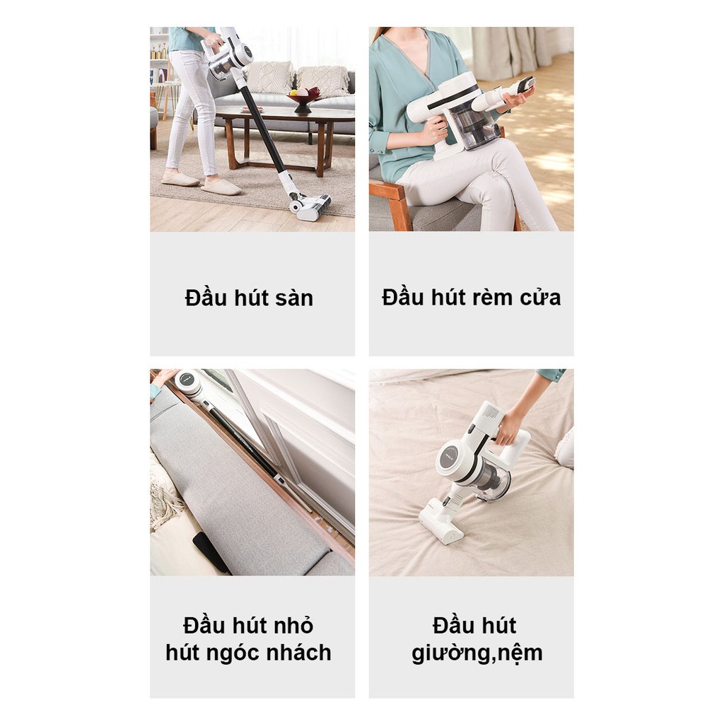 Máy hút bụi không dây cầm tay RULAX V10 lực hút mạnh 12000 Pa - Màn hình điều khiển cảm ứng | BigBuy360 - bigbuy360.vn