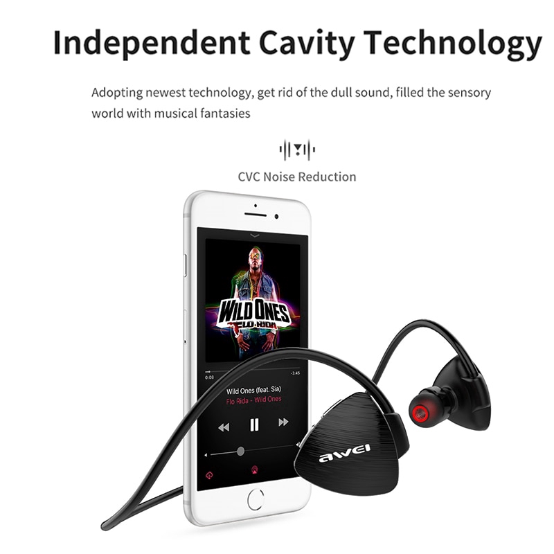 Tai nghe nhét tai thể thao không dây bluetooth chống thấm nước A847BL