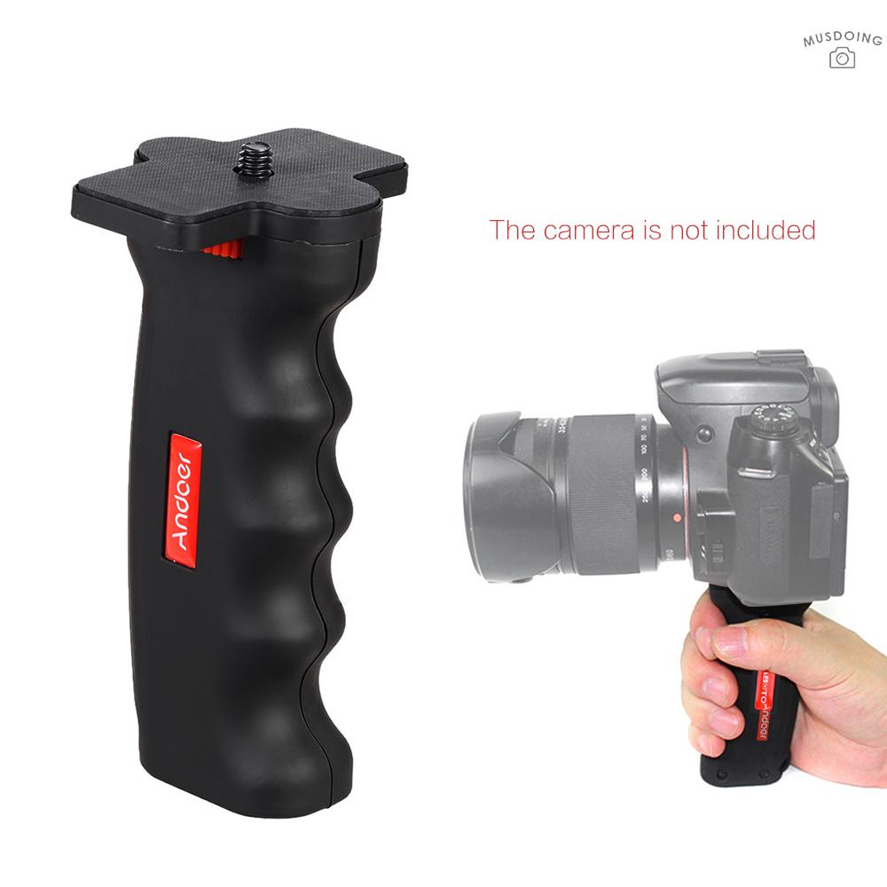 ღ  Andoer Cross-shaped Mini Universal Handheld Grip Handheld Stabilizer Holder with 1/4-inch Screw Mounts for Action Camera DV Camera Light Camcorder for Tripod Monopod