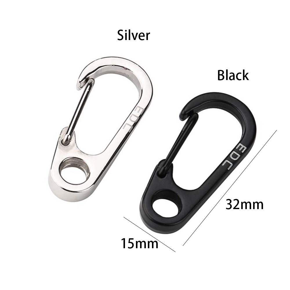 LETTER 2/4pcs Hang Buckle MIni Aluminum Alloy Safety Travel Tools Survival EDC Gear Outdoor Hook D Carabiner