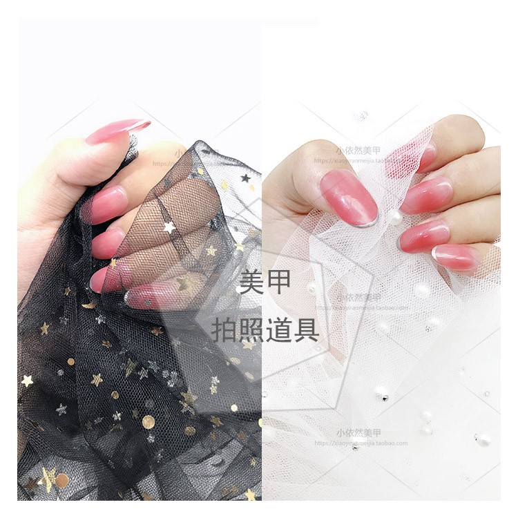 Ren Lưới Trang Trí Móng Chụp Ảnh Nail Loại Mới- Lưu giữ Khoảnh Khắc Đẹp (Lẻ 1 Cái 80*100)