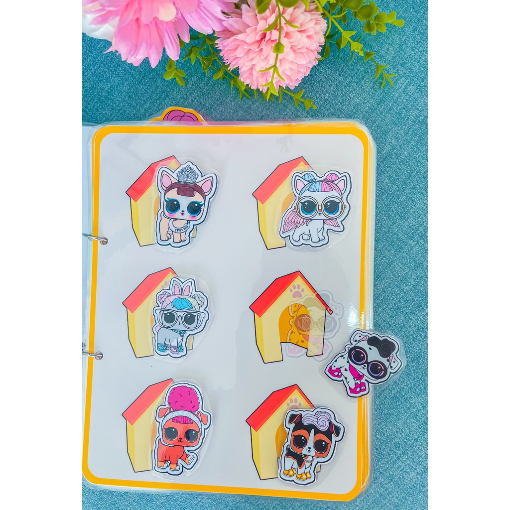 Búp bê LOL thời trang, Học liệu bóc dán thay đồ cho búp bê Chibi LOL