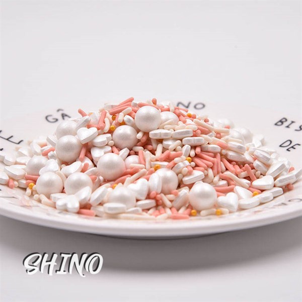 Sprinkle mix hồng trắng (hộp 80g)