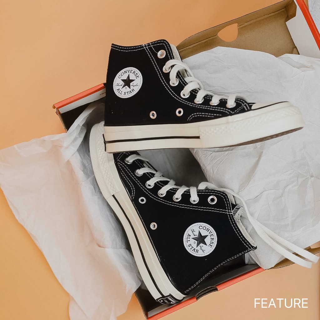 [GIÀY CHÍNH HÃNG] Giày Sneaker Converse Chuck Taylor All Star 1970s Black White High