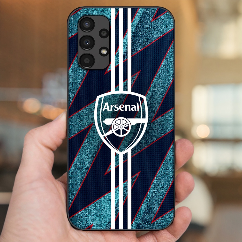 Ốp lưng Samsung A53, A72, A73 viền đen in hình Arsenal FC