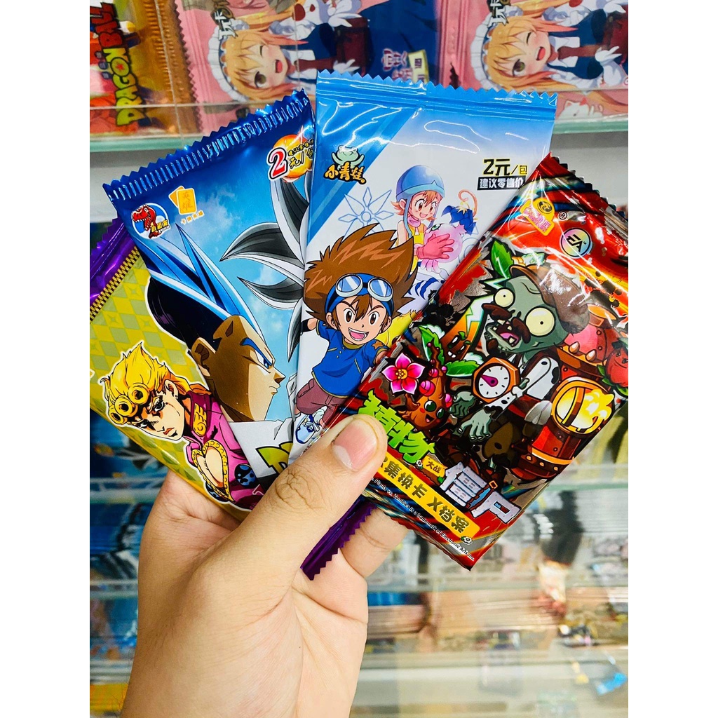 Set 5 ảnh thẻ nhân phẩm Anime Conan, Naruto, One Piece Genshin Jujutsu Kaisen Identity V