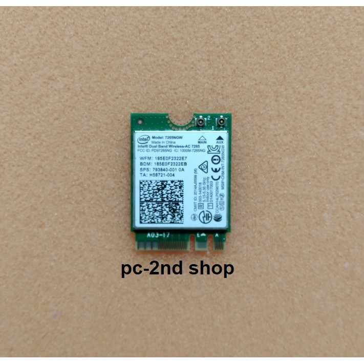 card wifi HP prodesk 400 G2 mini, intel AC 7265, gắn cho máy bộ HP mini