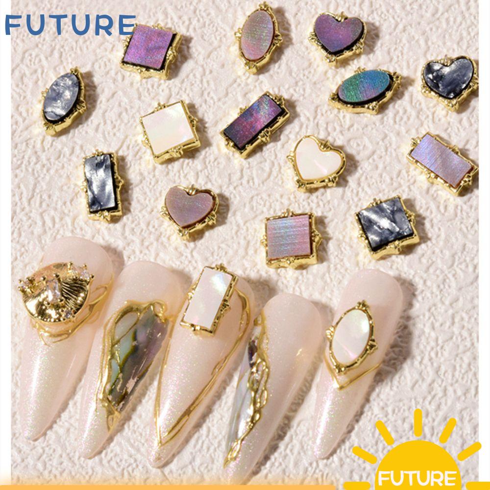 Bộ 10 Miếng Dán Trang Trí Móng Tay Nghệ Thuật|Mặt Dây Chuyền Đá Zircon Tự Làm Trang Sức|Làm Móng Tay