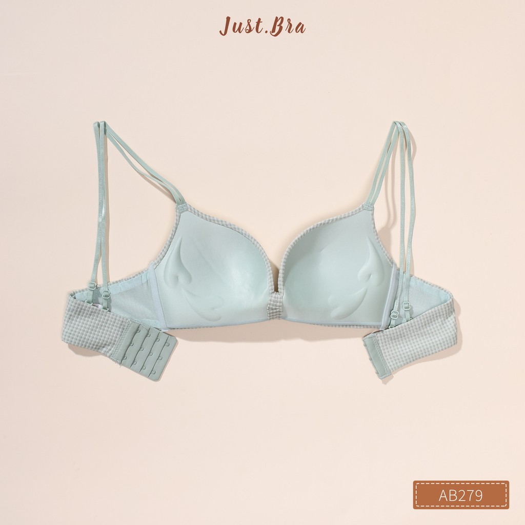 Áo ngực Just bra mặt cotton kẻ vintage cùng quai mảnh AB279 | BigBuy360 - bigbuy360.vn