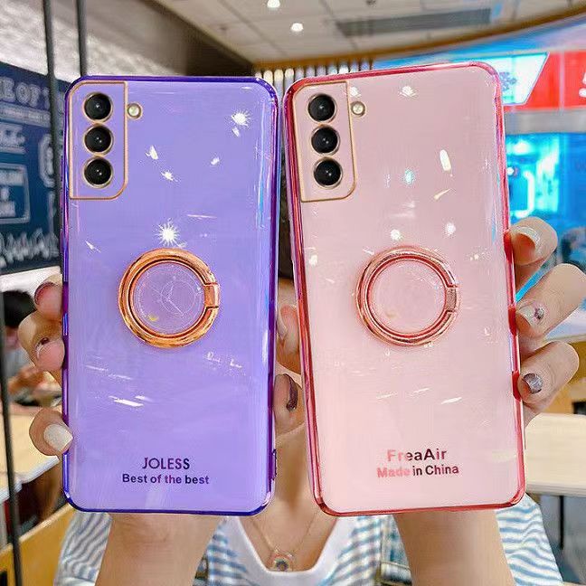 Ốp Điện Thoại Mềm Có Vòng Đỡ Cho Samsung Galaxy S21 S21 Plus S21 Ultra S21 FE S22 S22 Plus S22 Ultra M23 A82 5G F62 M62 Giá Đỡ