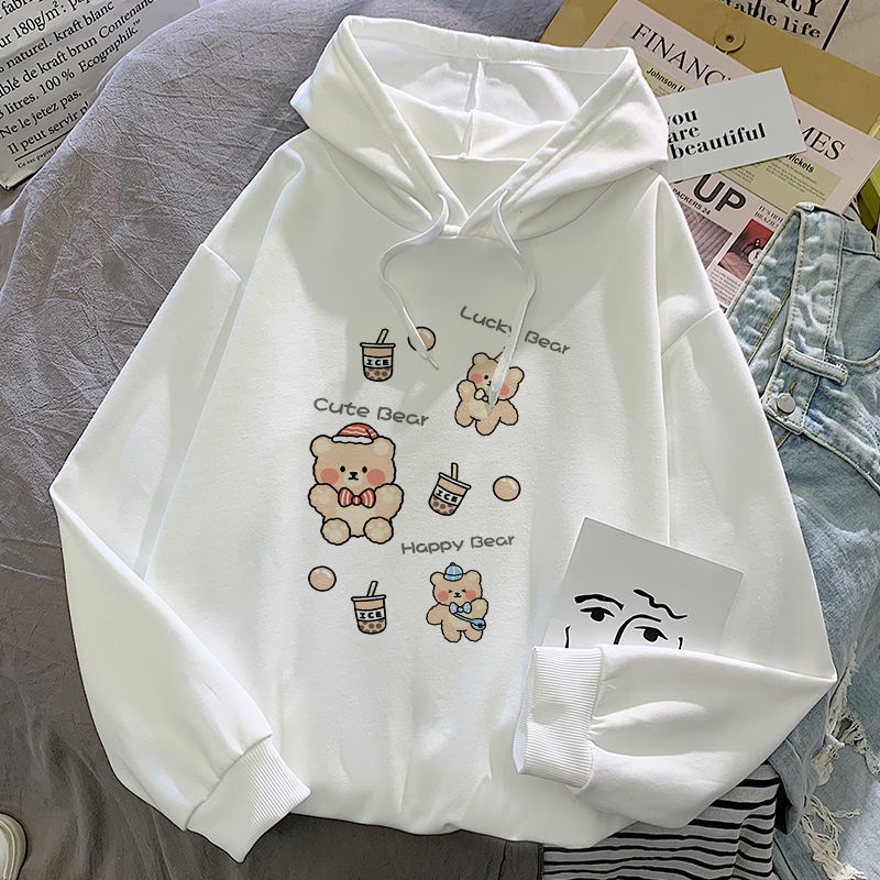 Áo hoodie cotton dáng rộng mỏng phong cách Hong Kong thời trang mùa thu 2021 dành cho học sinh nữ | BigBuy360 - bigbuy360.vn