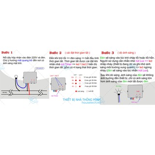 Công Tắc Cảm Ứng Ánh Sáng Hẹn GIờ  ST01