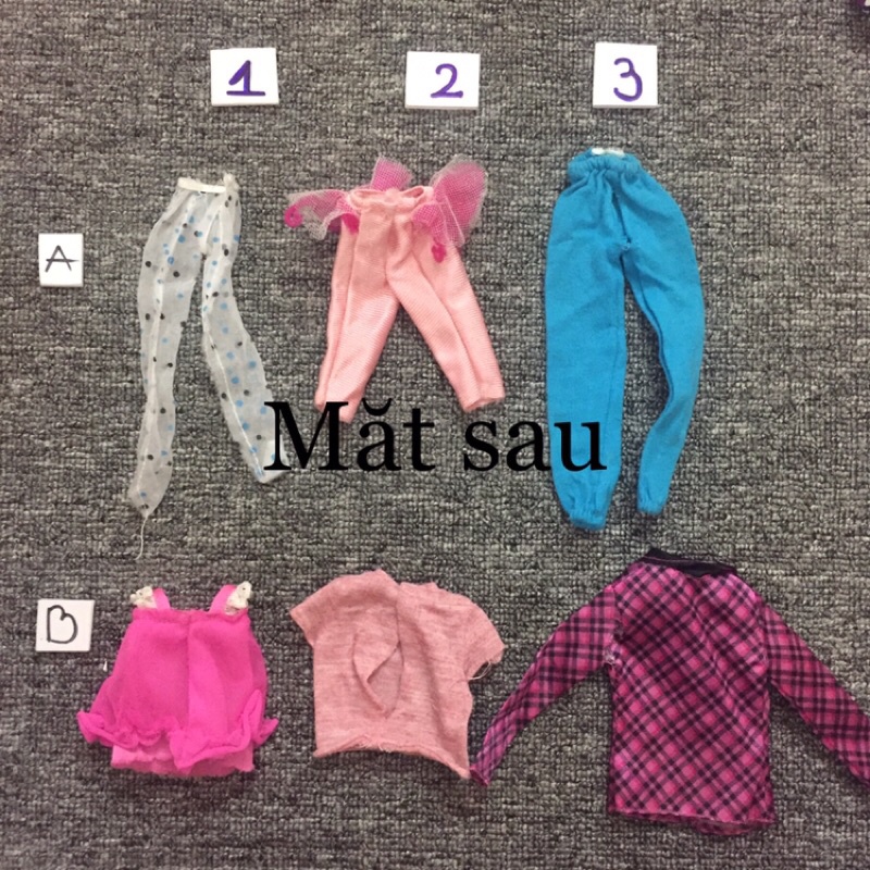 QAA2-Quần áo dành cho búp bê barbie đã qua sử dụng